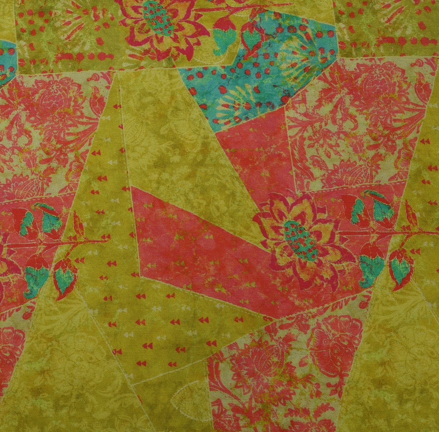 Multicolor Hydra Chinon Print Fabric
