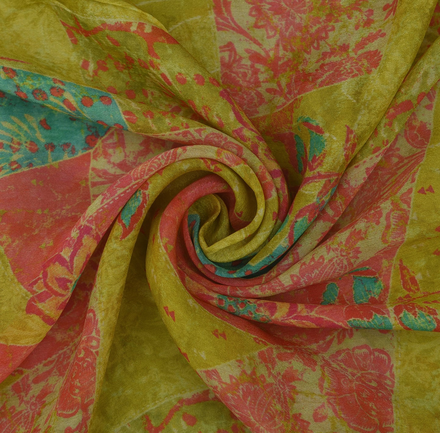 Multicolor Hydra Chinon Print Fabric