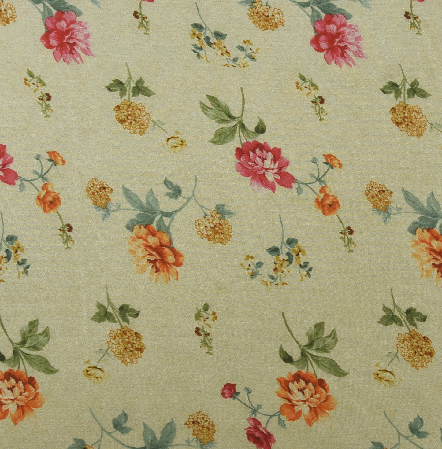 Floral Hydra Chinon Print Fabric