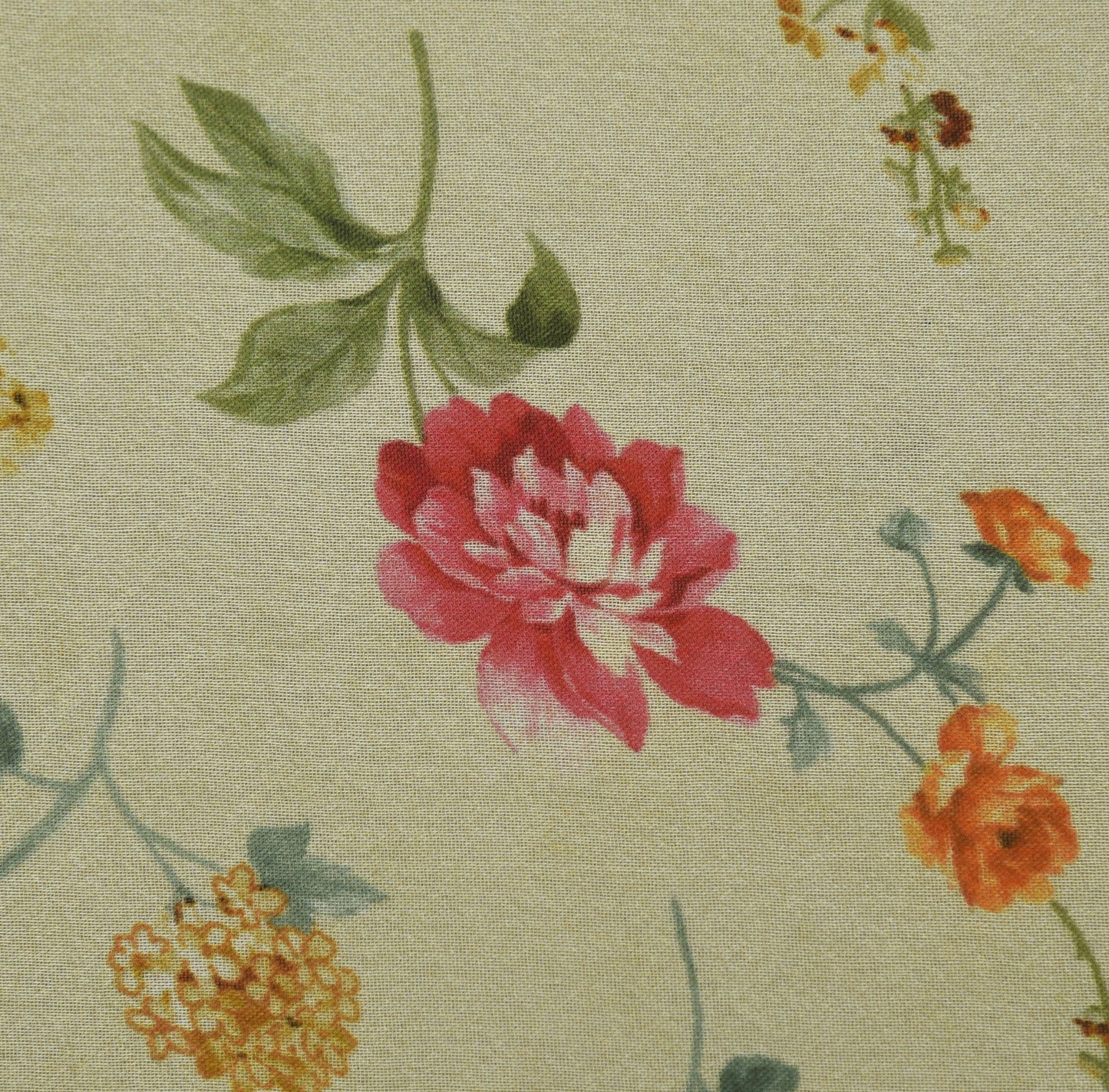 Floral Hydra Chinon Print Fabric