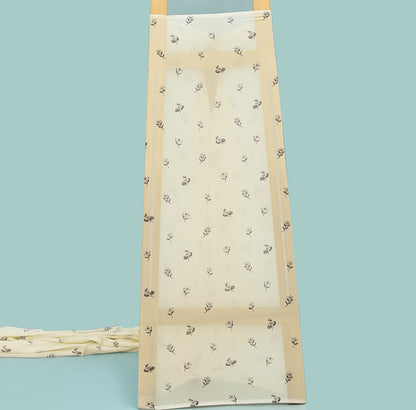 Floral Hydra Chinon Print Fabric