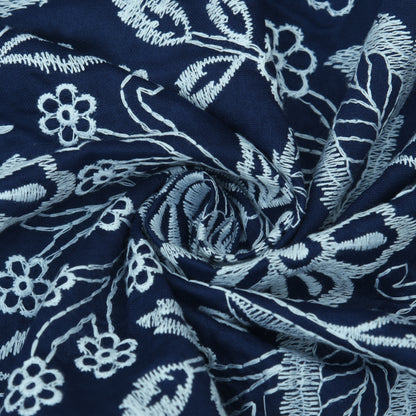 Chanderi Embroidery Fabric