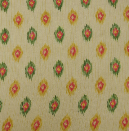 Floral Hydra Chinon Print Fabric