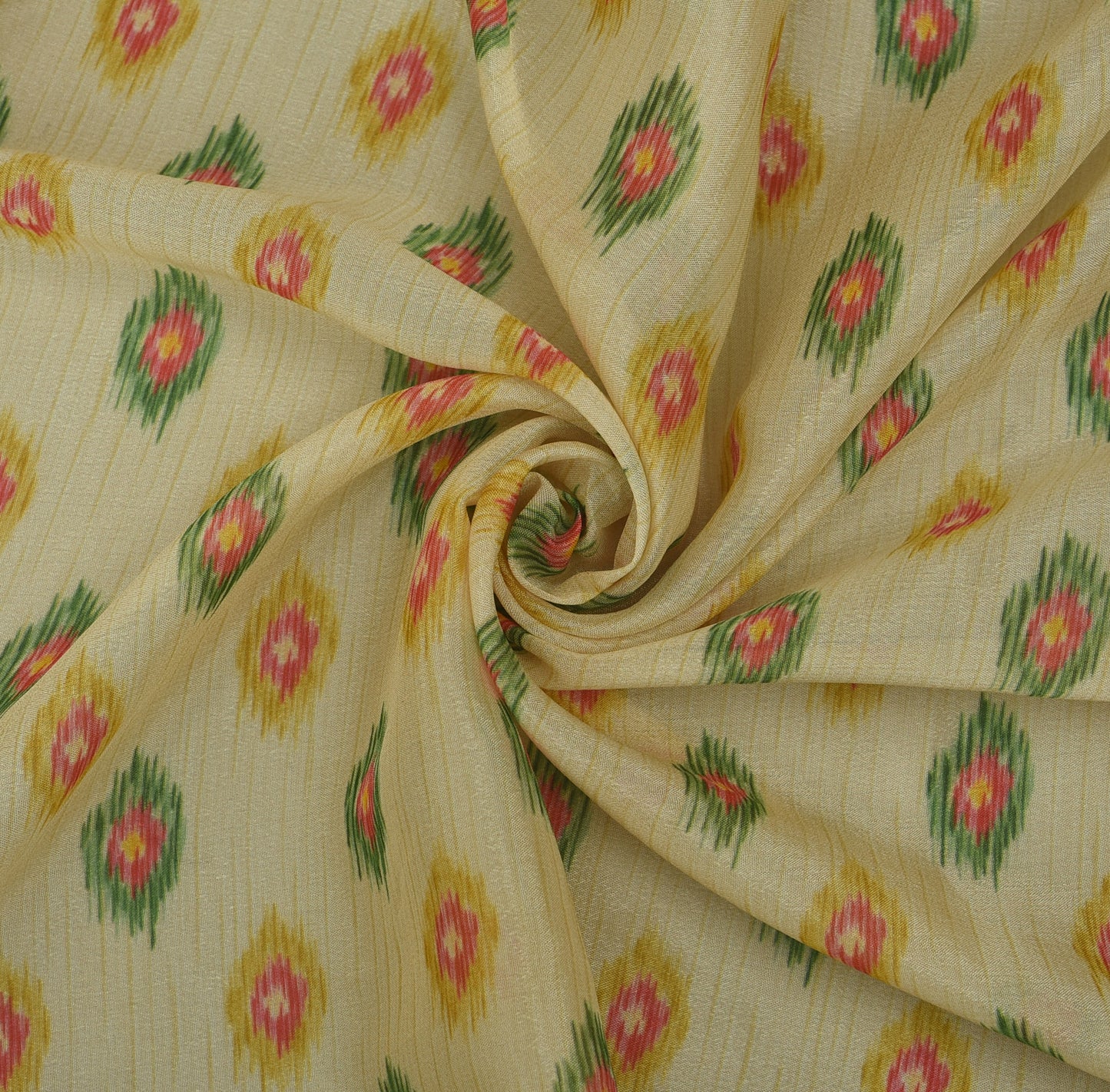 Floral Hydra Chinon Print Fabric