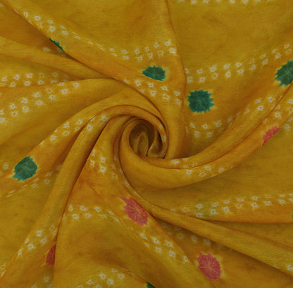 Colored Hydra Chinon Print Fabric