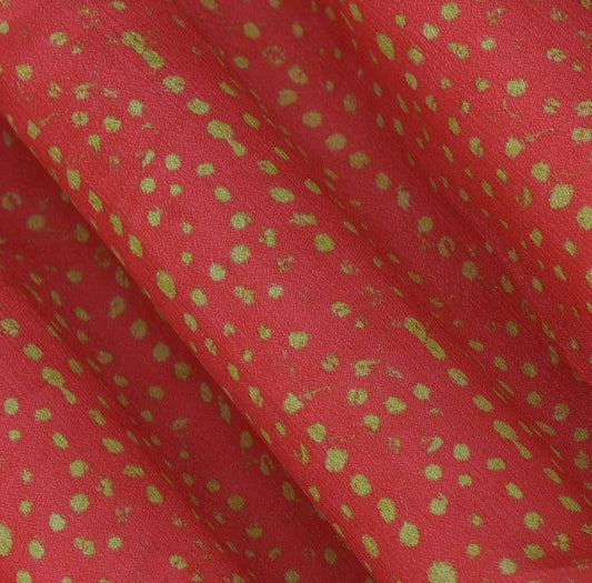 Colored Hydra Chinon Print Fabric