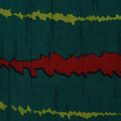 Multicolor Slub Chanderi Print Fabric