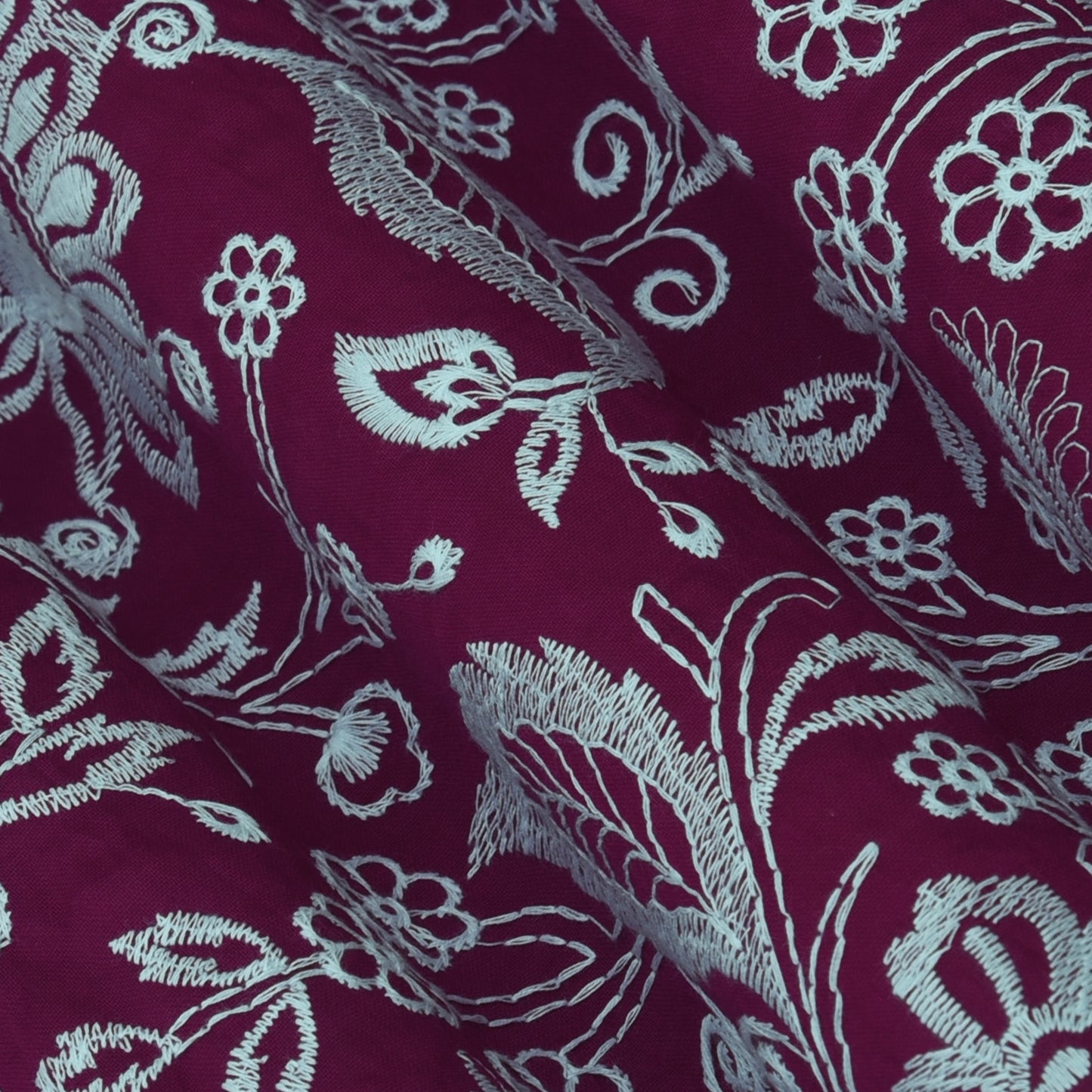 Chanderi Embroidery Fabric