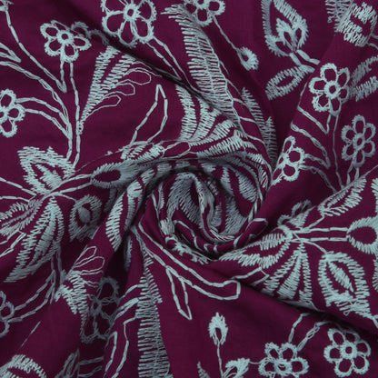 Chanderi Embroidery Fabric