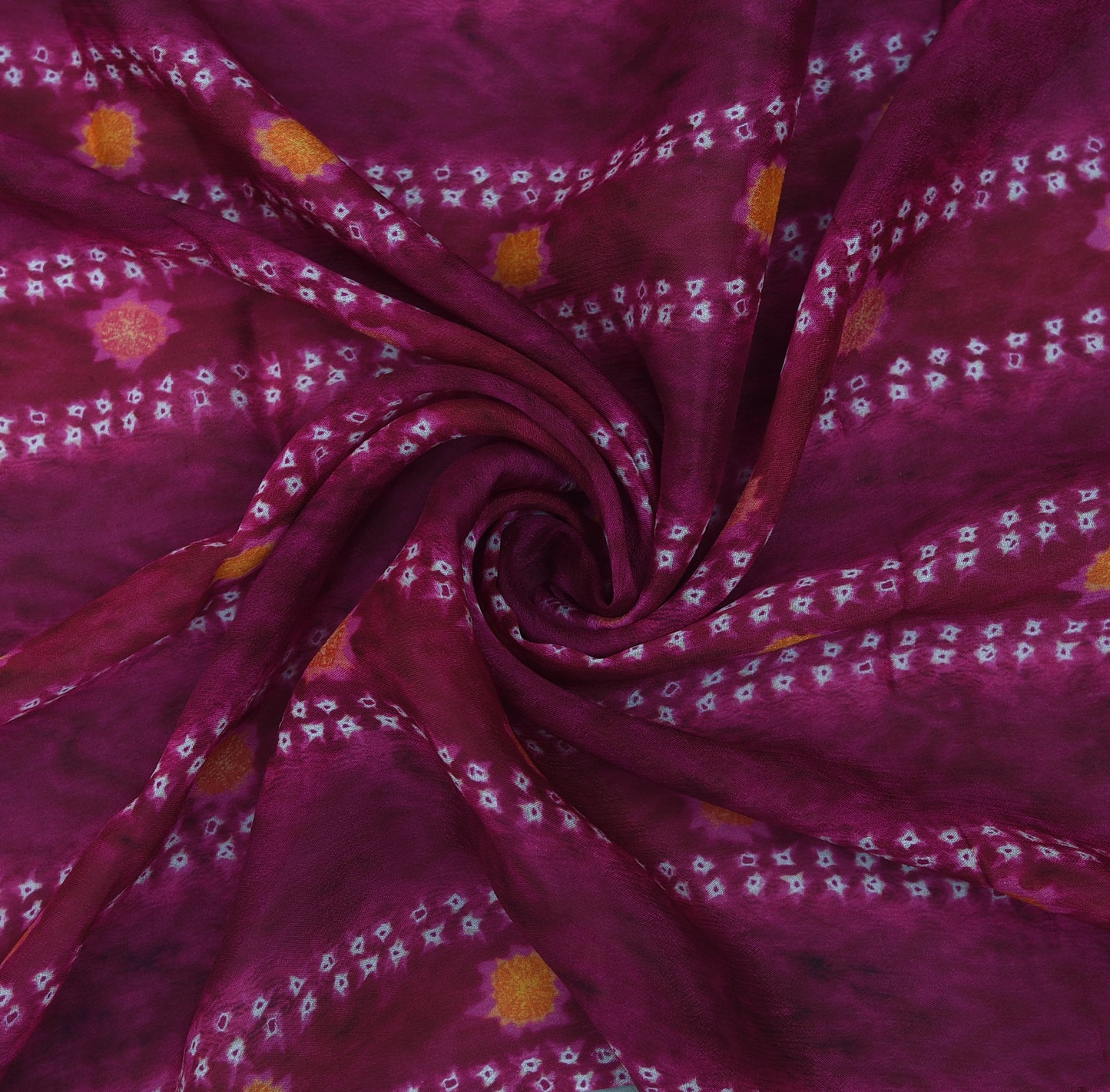 Multicolor Hydra Chinon Print Fabric