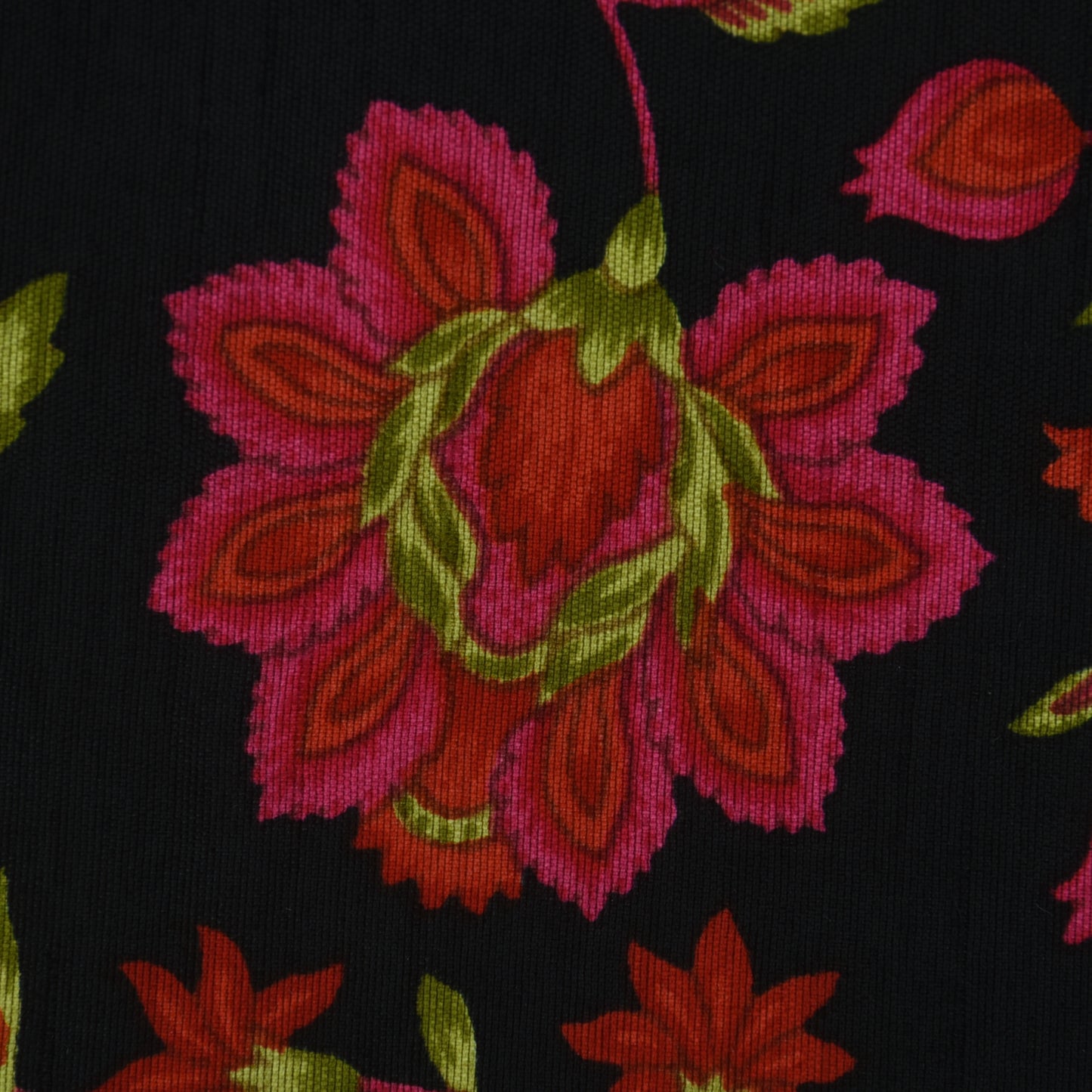 Multicolor Slub Chanderi Print Fabric