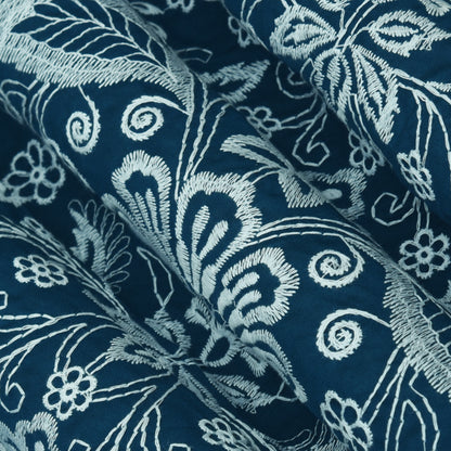 Chanderi Embroidery Fabric