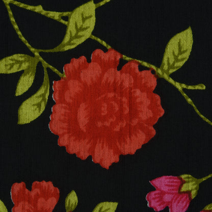 Multicolor Slub Chanderi Print Fabric