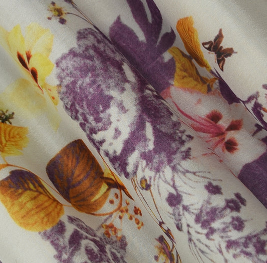 Multicolor Hydra Chinon Print Fabric