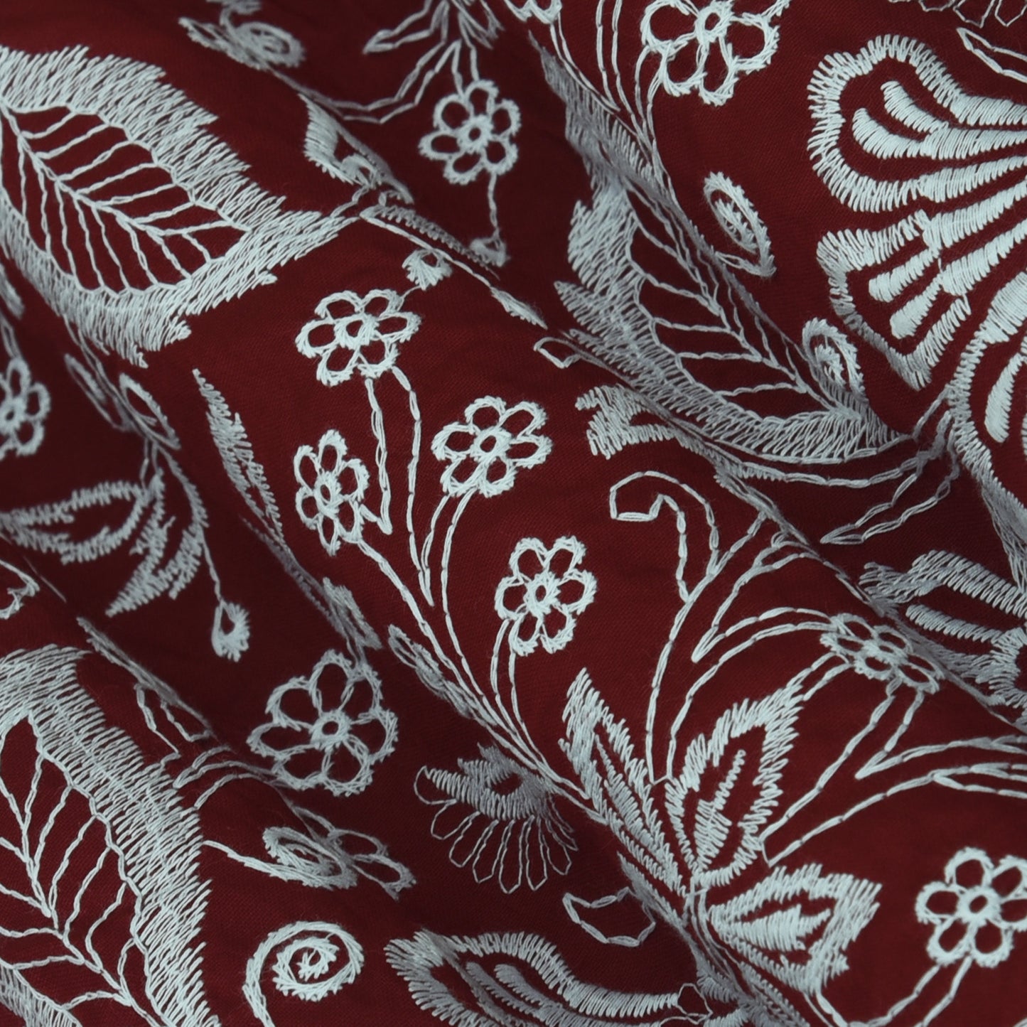 Chanderi Embroidery Fabric