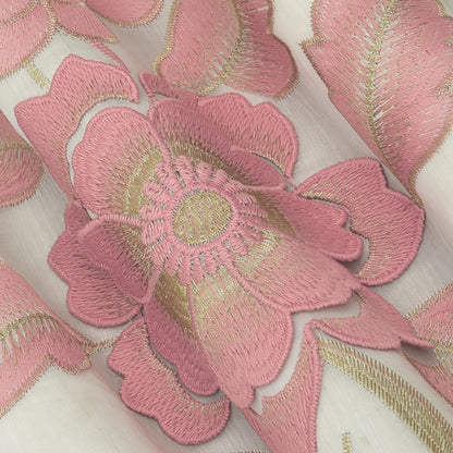 Chanderi Embroidery Fabric