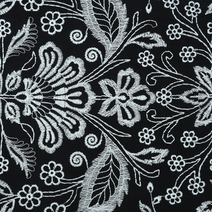 Chanderi Embroidery Fabric