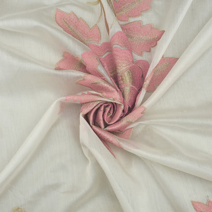 Chanderi Embroidery Fabric