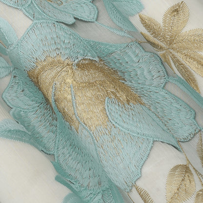 Chanderi Embroidery Fabric