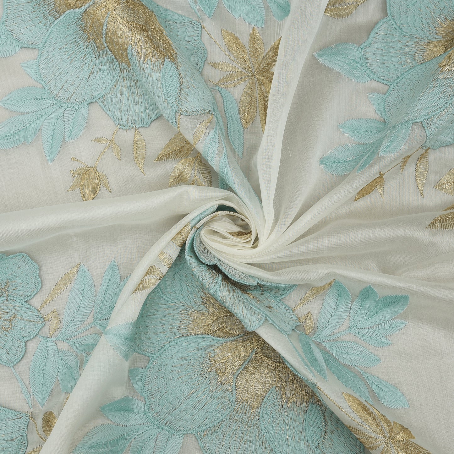 Chanderi Embroidery Fabric