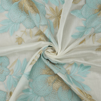 Chanderi Embroidery Fabric