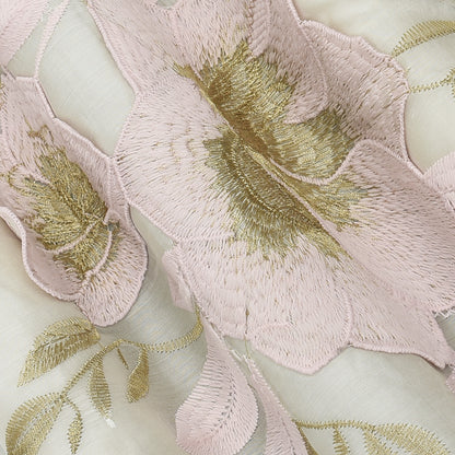 Chanderi Embroidery Fabric