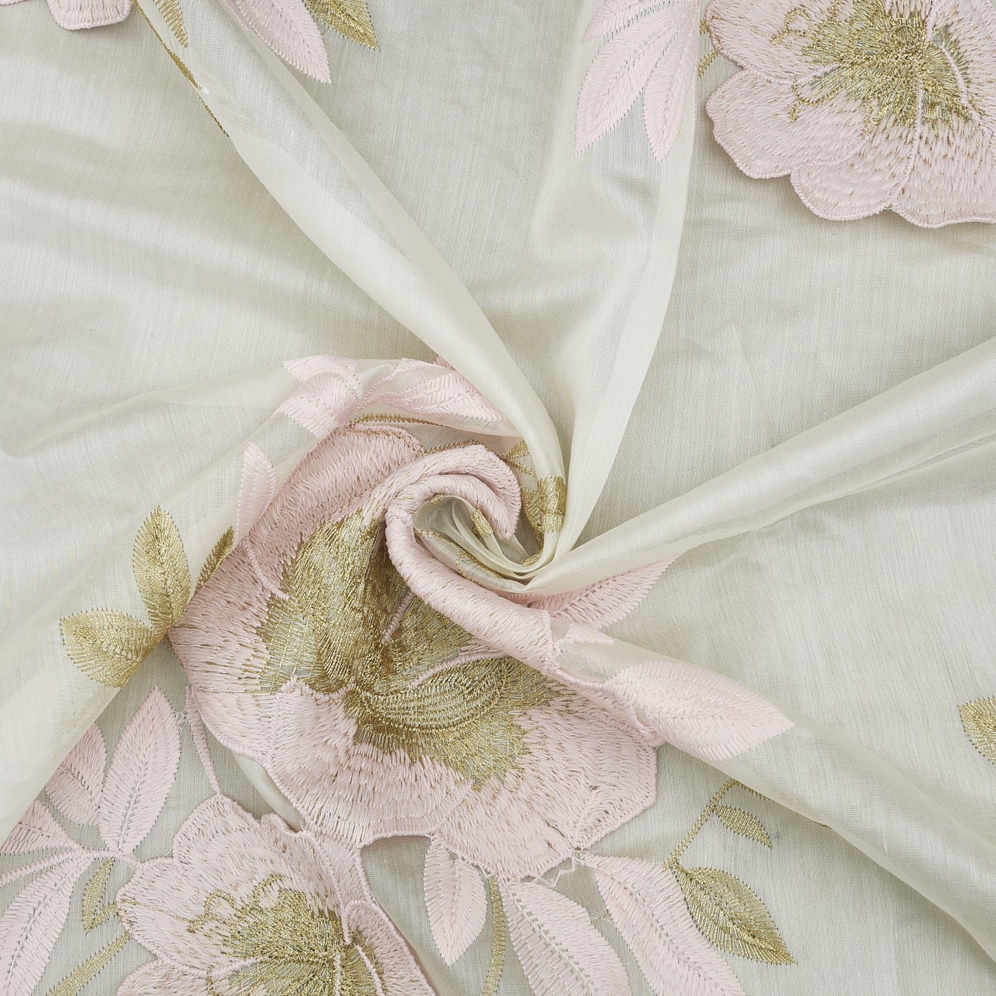 Chanderi Embroidery Fabric