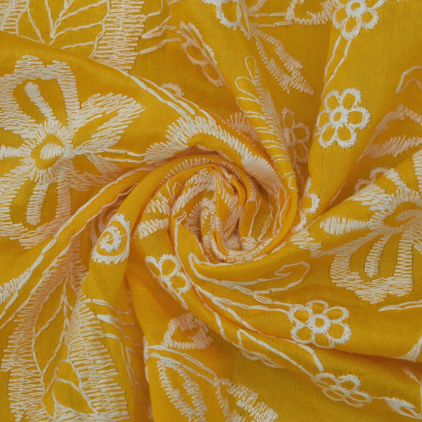 Chanderi Embroidery Fabric