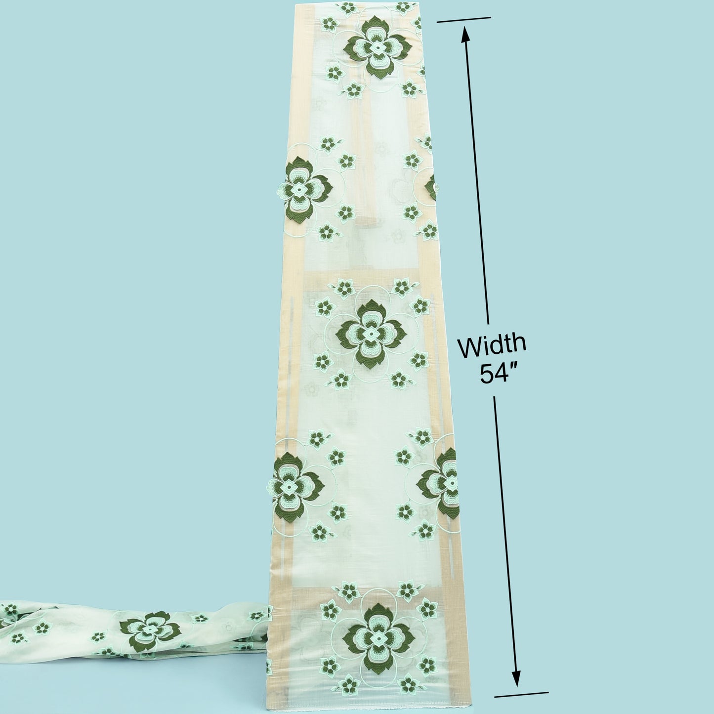 Chanderi Embroidery Fabric