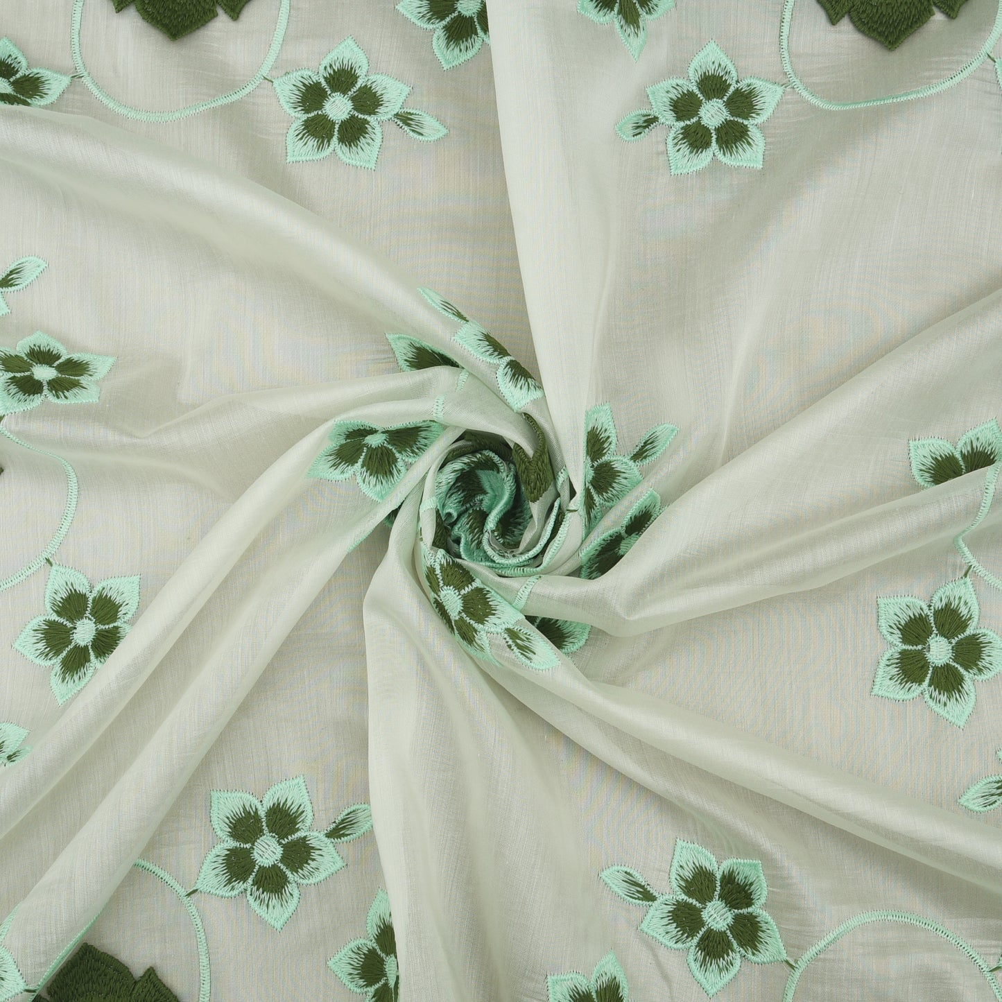 Chanderi Embroidery Fabric