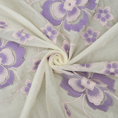 Chanderi Embroidery Fabric