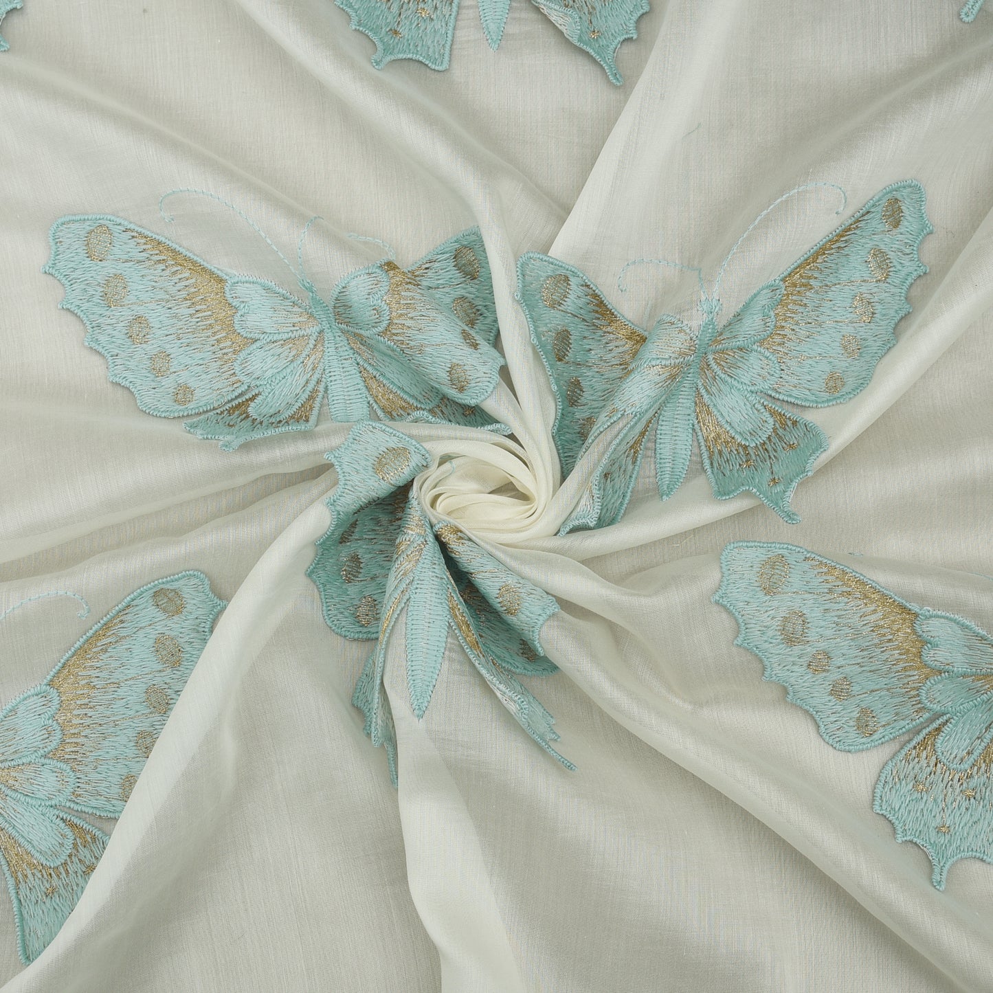 Chanderi Embroidery Fabric