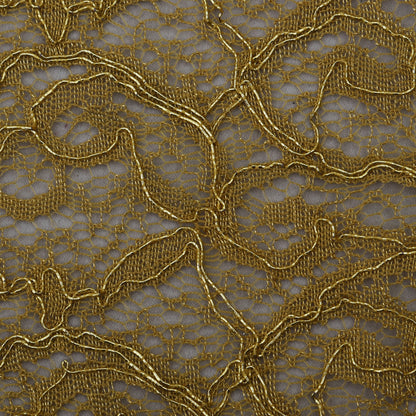 Beige Color Chantilly Lace Fabric