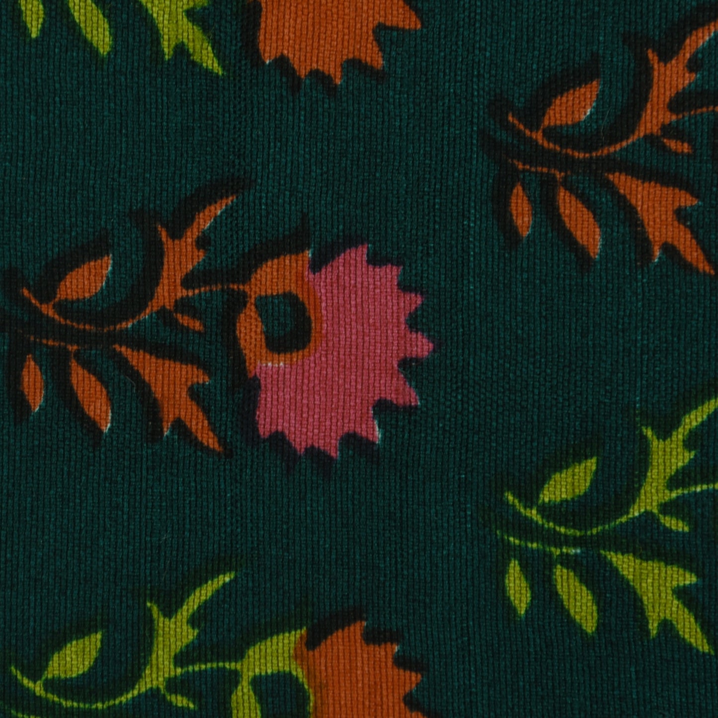 Multicolor Slub Chanderi Print Fabric