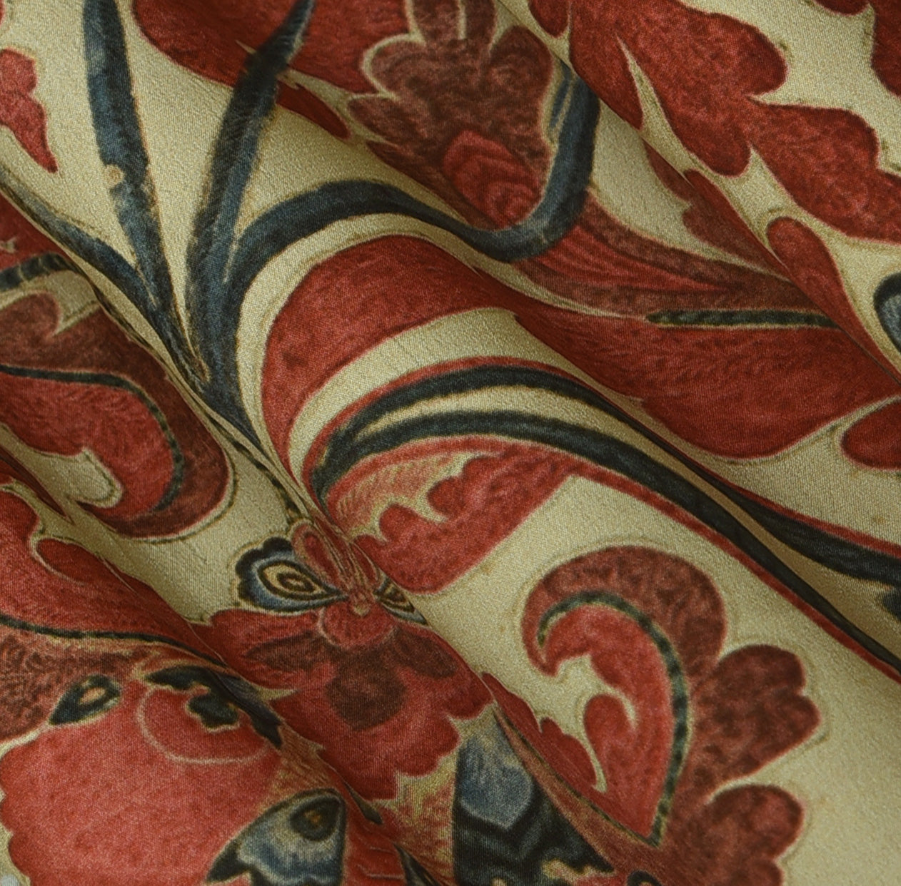 Floral Hydra Crepe Print Fabric