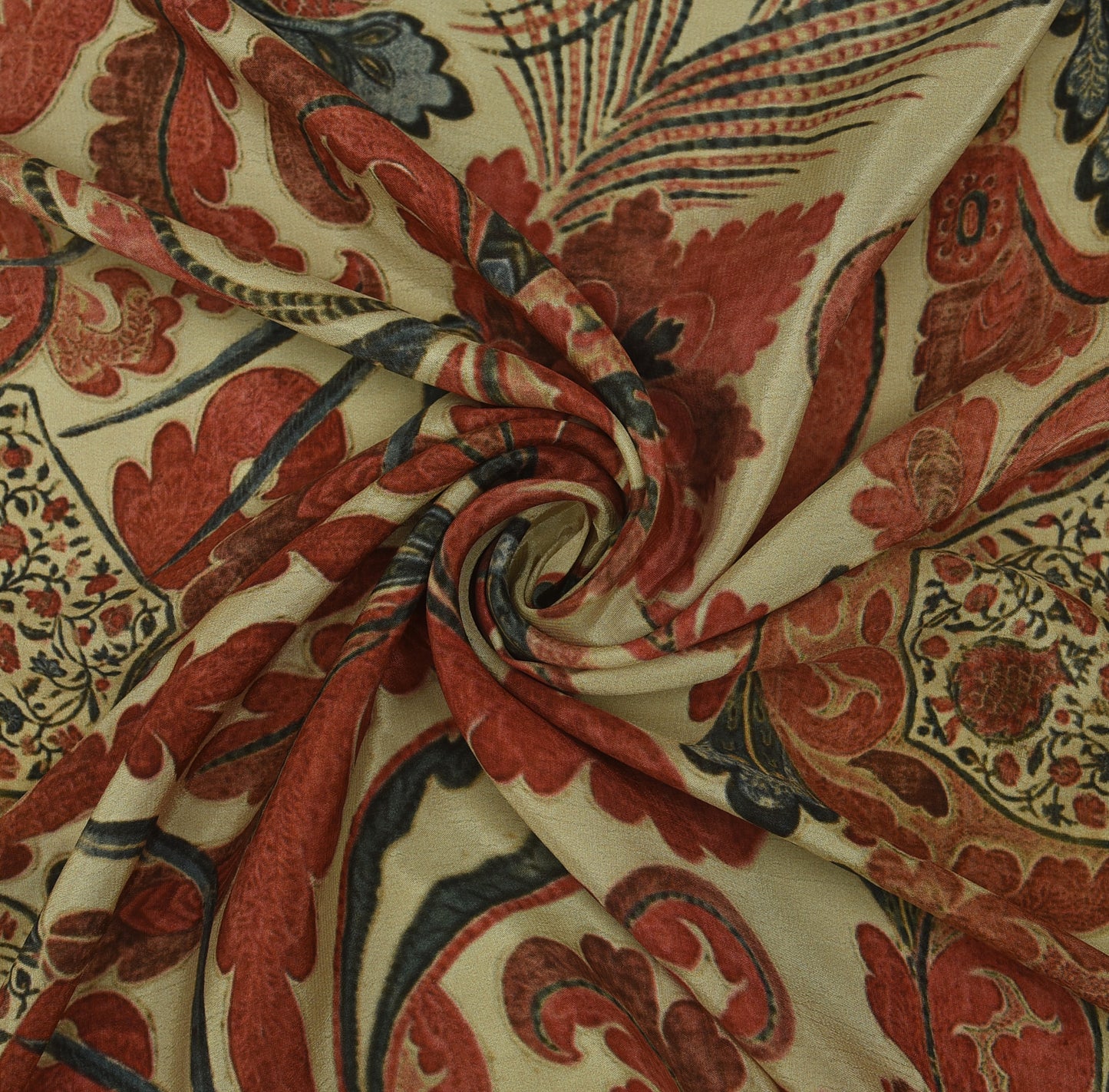 Floral Hydra Crepe Print Fabric