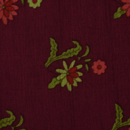 Multicolor Slub Chanderi Print Fabric