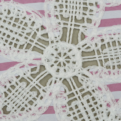 Crepe Stripe Embroidery Fabric