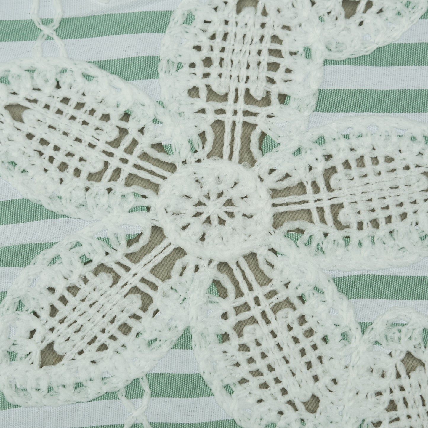 Crepe Stripe Embroidery Fabric