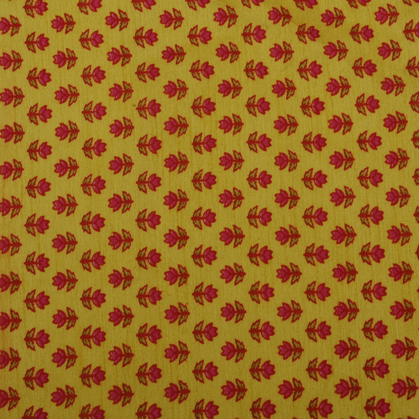 Multicolor Slub Chanderi Print Fabric