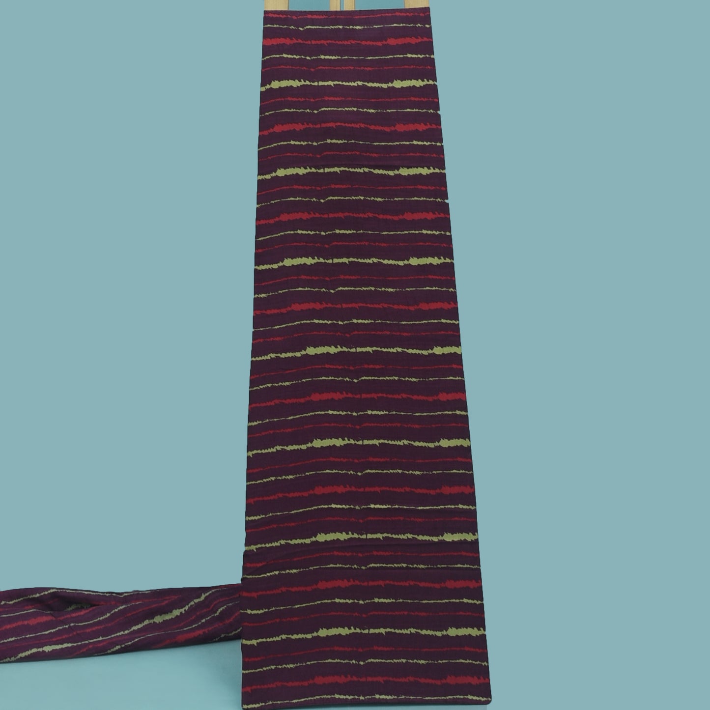 Multicolor Slub Chanderi Print Fabric