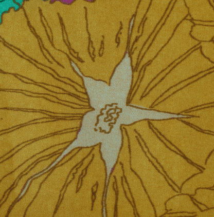 Multicolor Floral Crepe Print Fabric