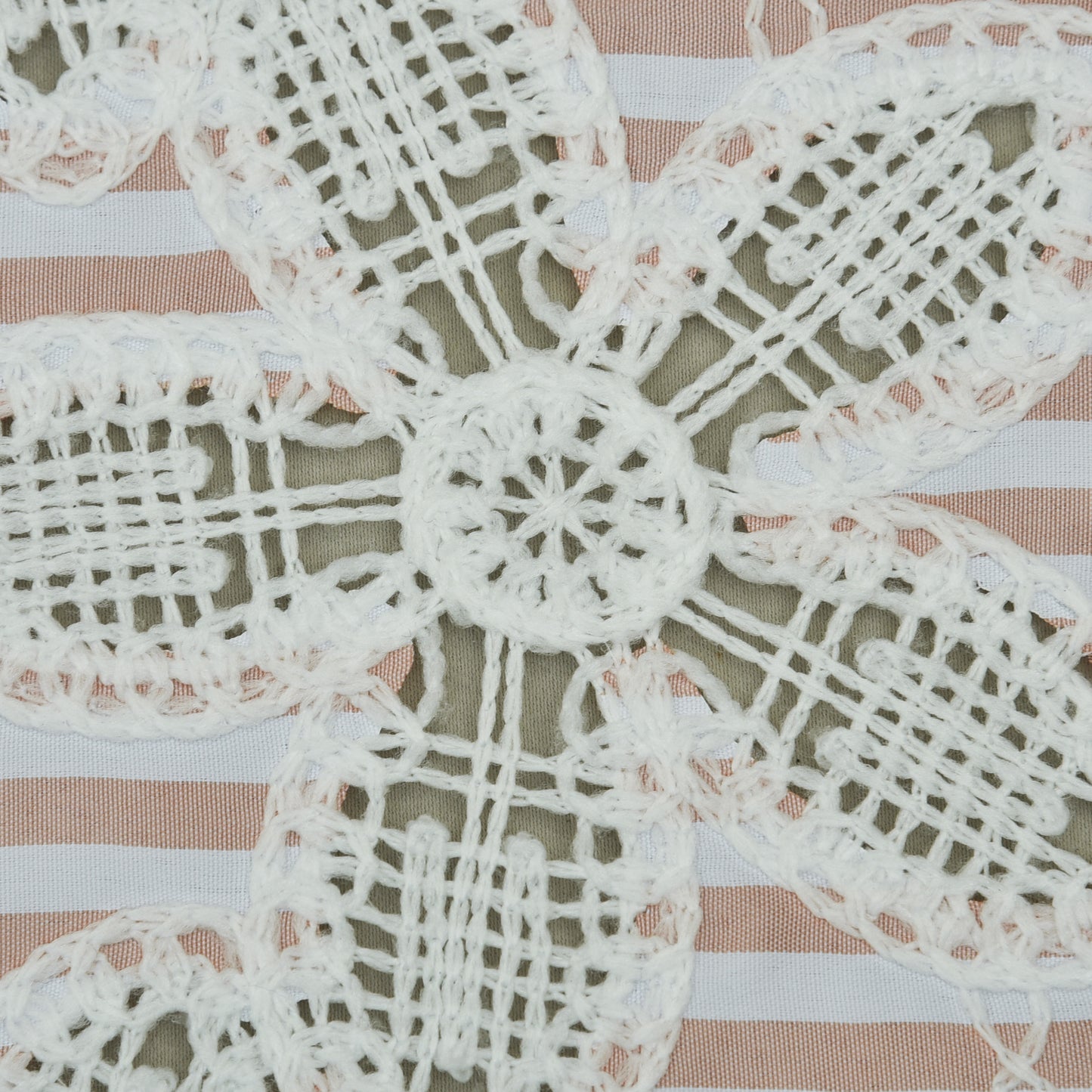 Crepe Stripe Embroidery Fabric