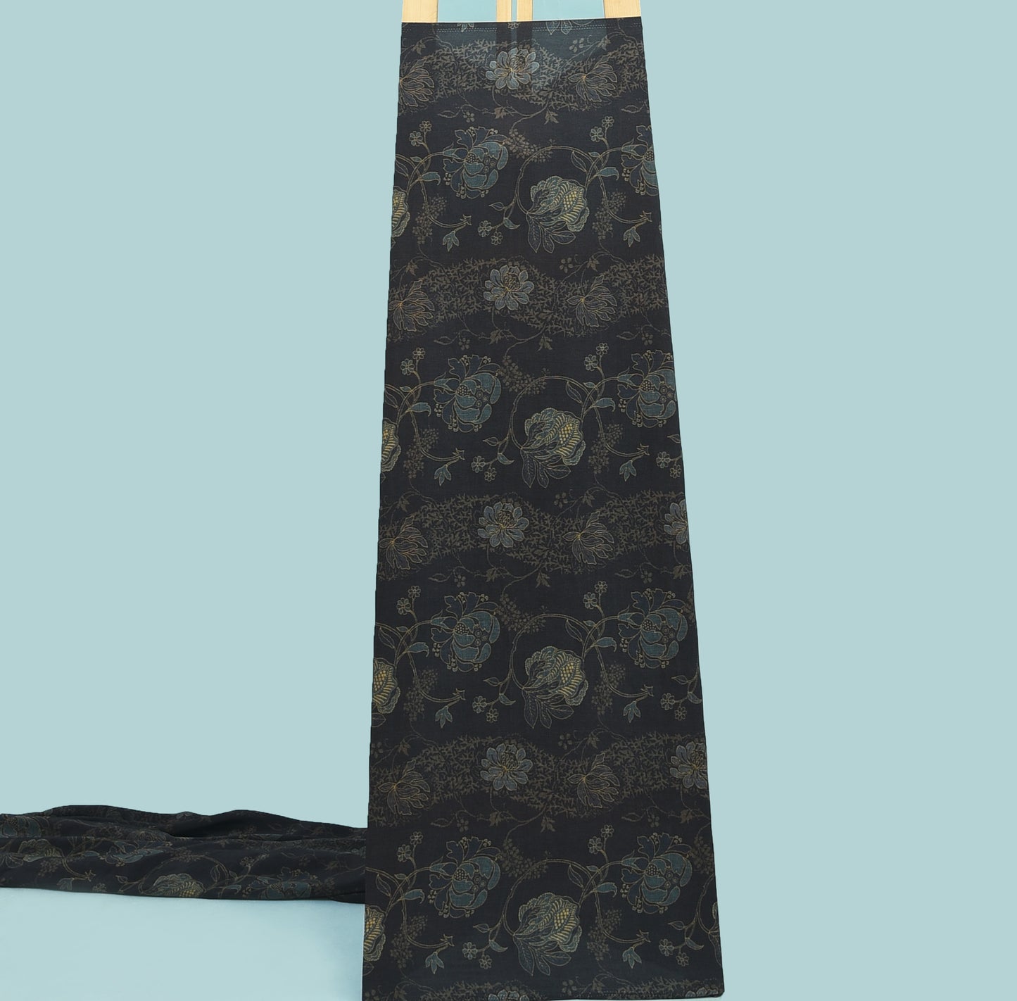 Multicolor Floral Crepe Print Fabric