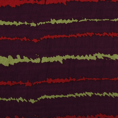 Multicolor Slub Chanderi Print Fabric