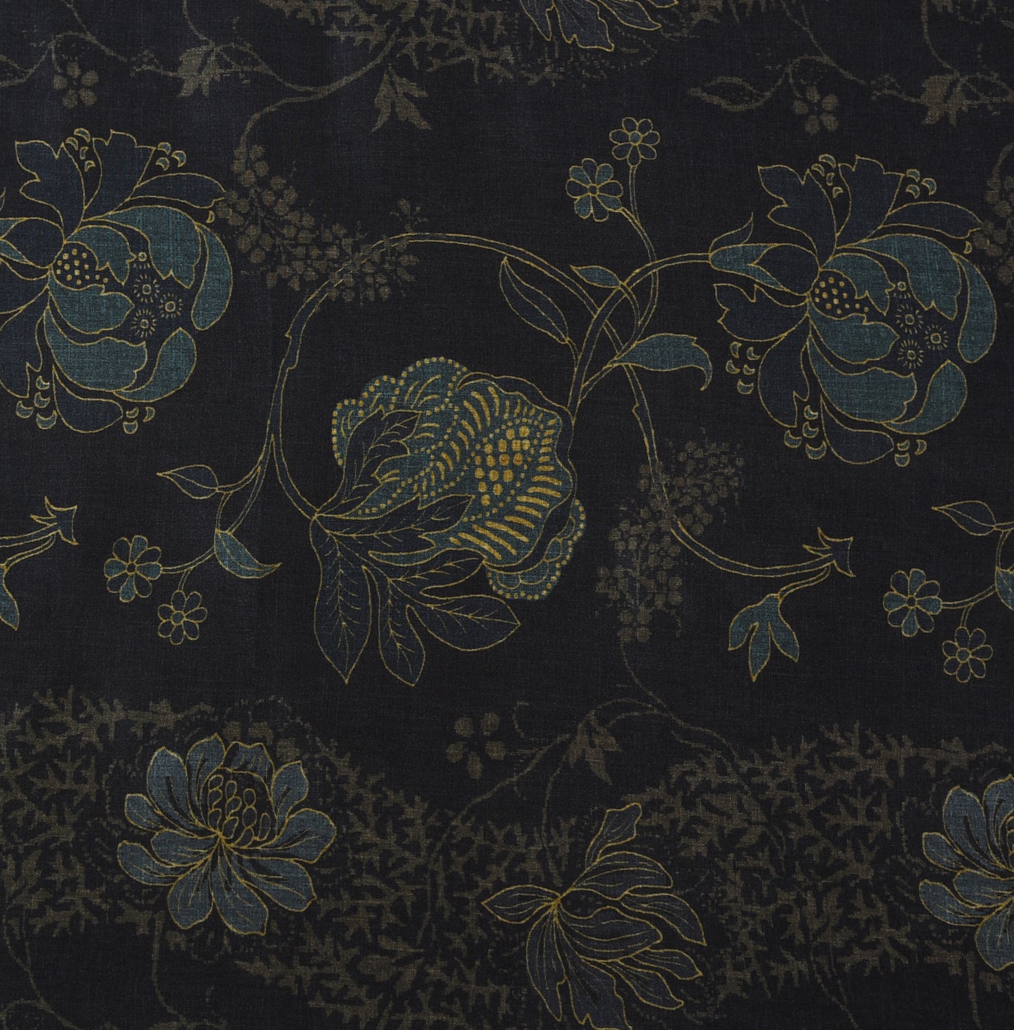 Multicolor Floral Crepe Print Fabric