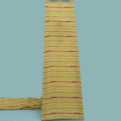 ZigZag Slub Chanderi Print Fabric