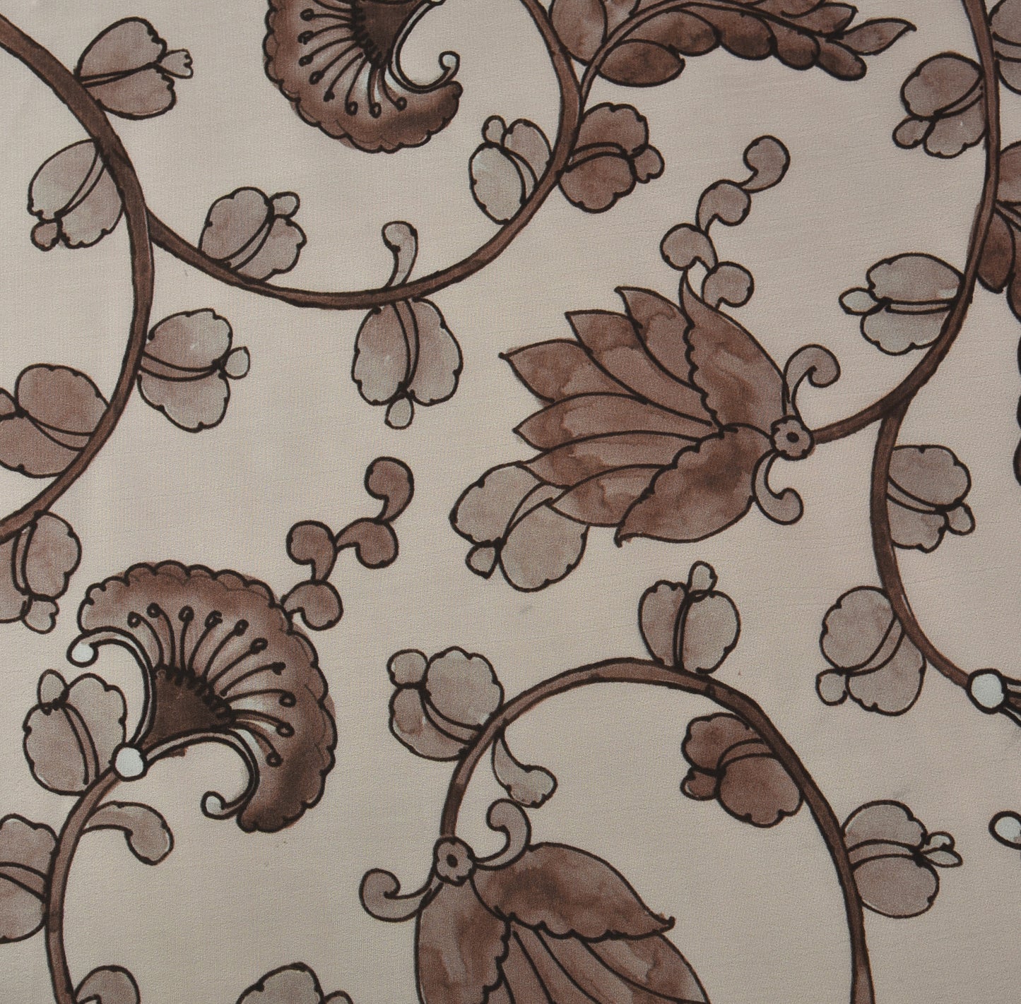 Floral Hydra Crepe Print Fabric