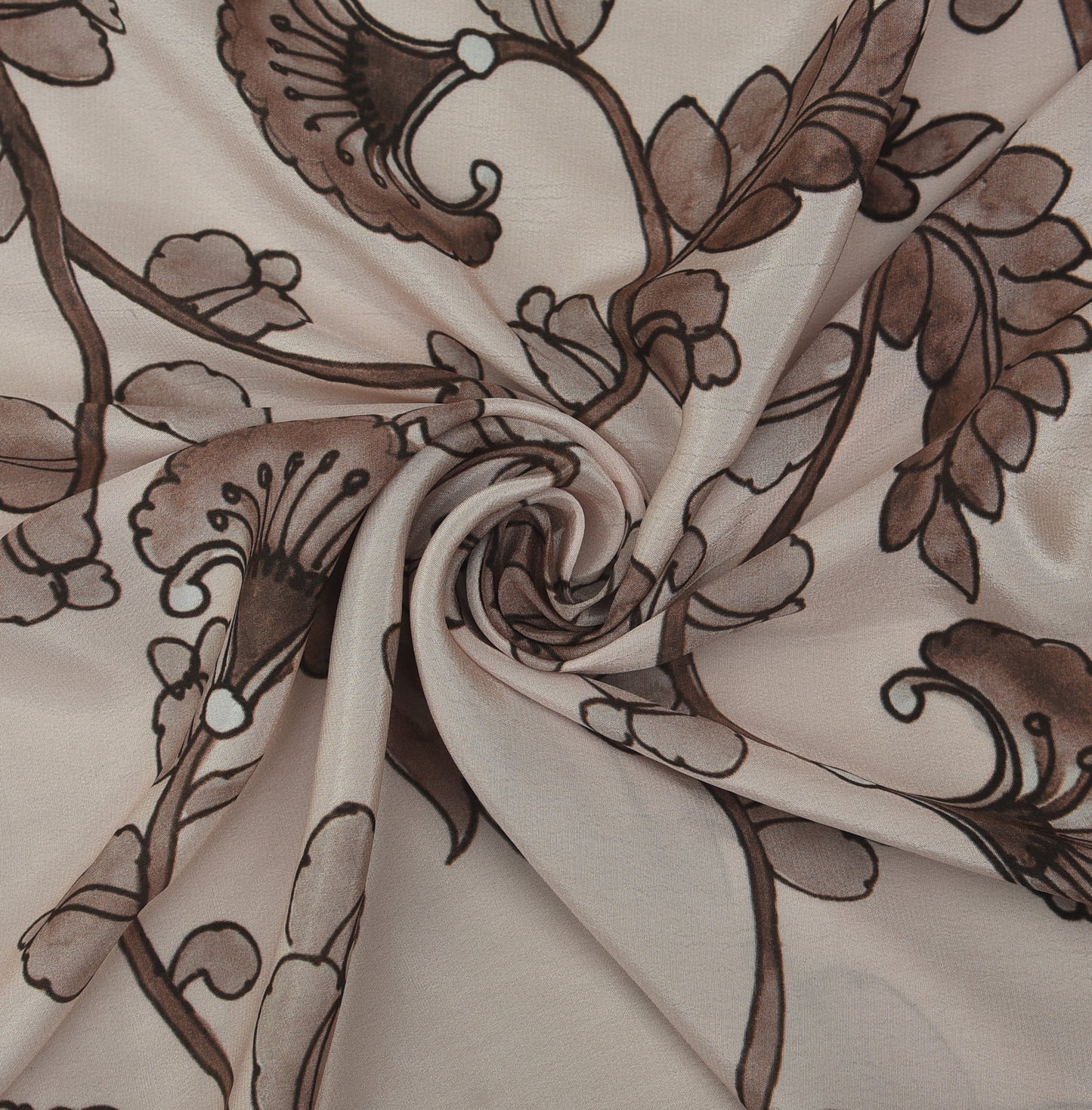 Floral Hydra Crepe Print Fabric