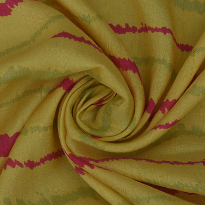 ZigZag Slub Chanderi Print Fabric